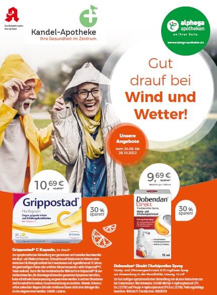 Angebotsflyer 10/22 der Kandel-Apotheke