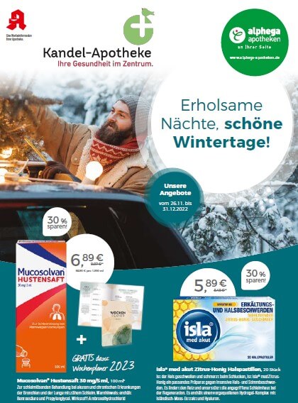 Angebotsflyer 12/22 der Kandel-Apotheke