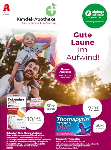 Angebotsflyer 10/23 der Kandel-Apotheke