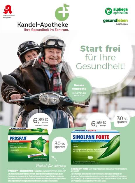 Angebotsflyer 02/24 der Kandel-Apotheke