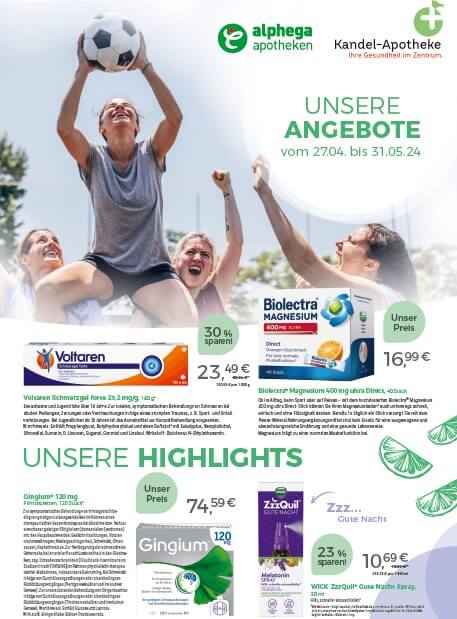 Angebotsflyer 05/24 der Kandel-Apotheke