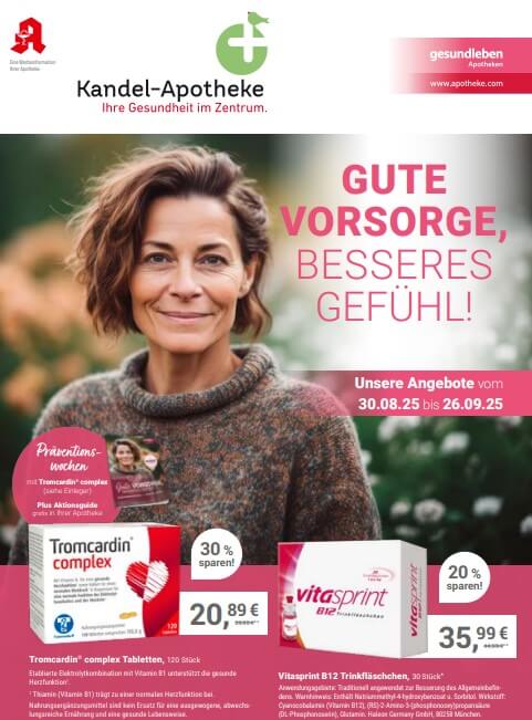 Angebotsflyer 09/25 der Kandel-Apotheke