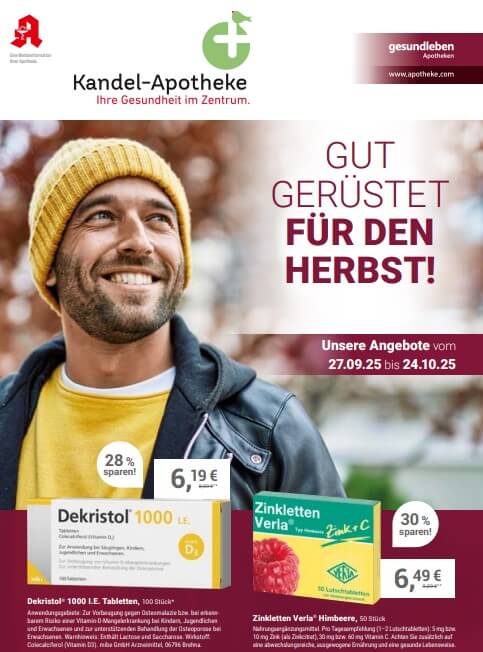 Angebotsflyer 10/25 der Kandel-Apotheke