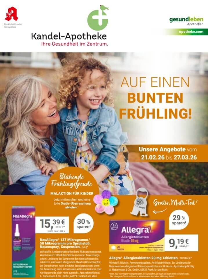 Angebotsflyer 03/26 der Kandel-Apotheke