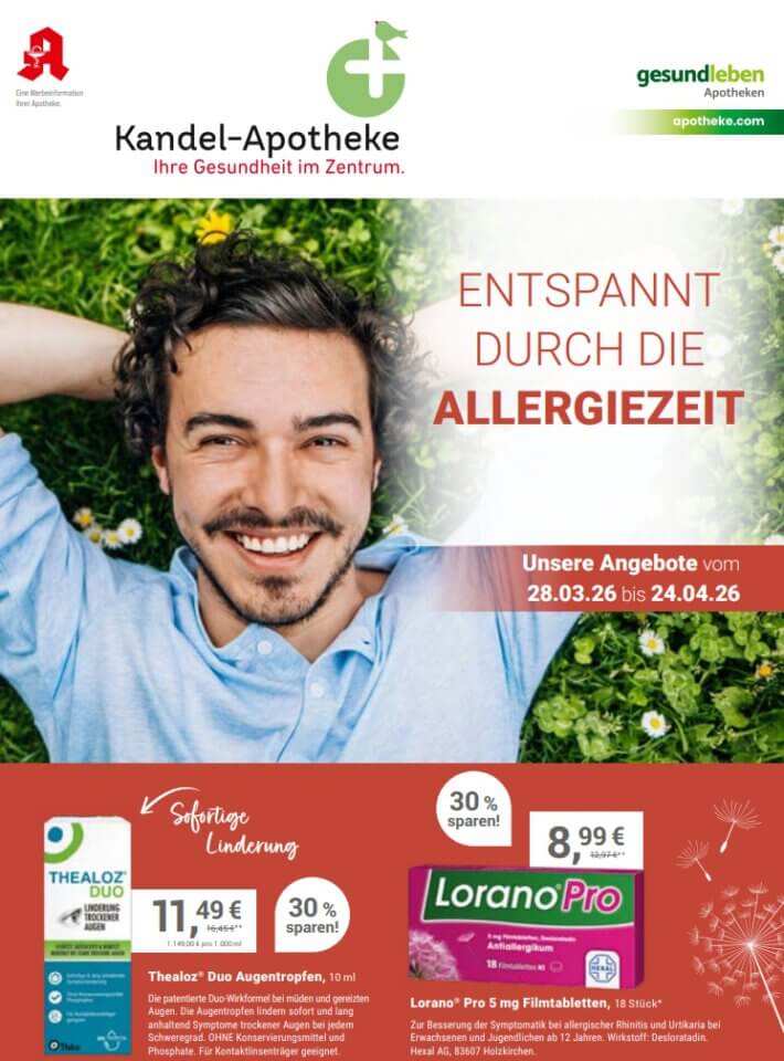 Angebotsflyer 04/26 der Kandel-Apotheke