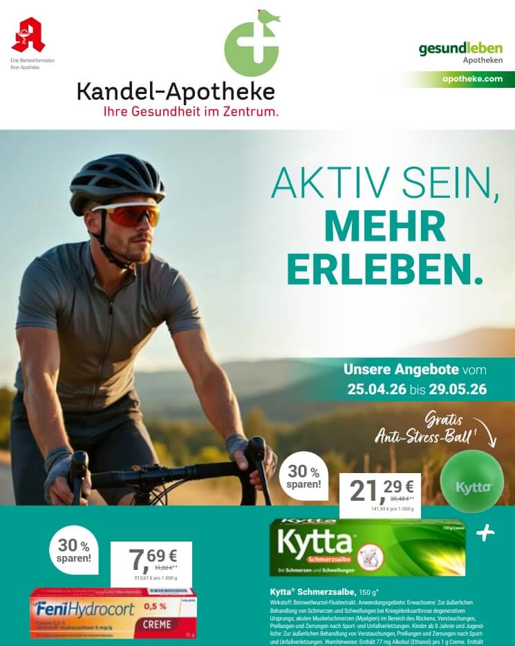 Angebotsflyer 05/26 der Kandel-Apotheke