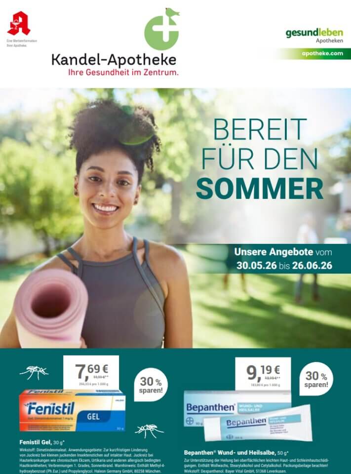 Angebotsflyer 06/26 der Kandel-Apotheke